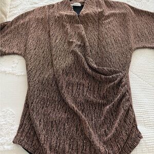 Elegant Brown Women's Sweater